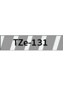 TZe-231 (12มม. x 8เมตร พื้นขาว ตัวอักษรดำ)