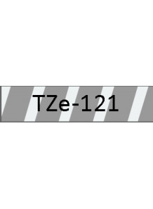 TZe-121 (9มม. x 8เมตร พื้นใส ตัวอักษรดำ)