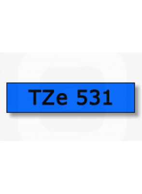 TZe-531 (12มม. x 8เมตร พื้นสีฟ้า ตัวอักษรดำ)