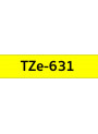 TZe-631 (12มม. x 8เมตร พื้นเหลือง ตัวอักษรดำ)